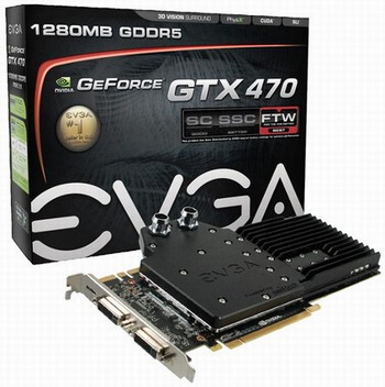 NVIDIA GeForce GTX 480 and 470 with hydro copper cooling